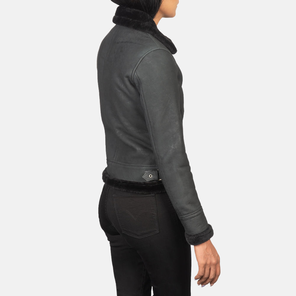 Sherilyn B-3 Bomber Leather Jacket