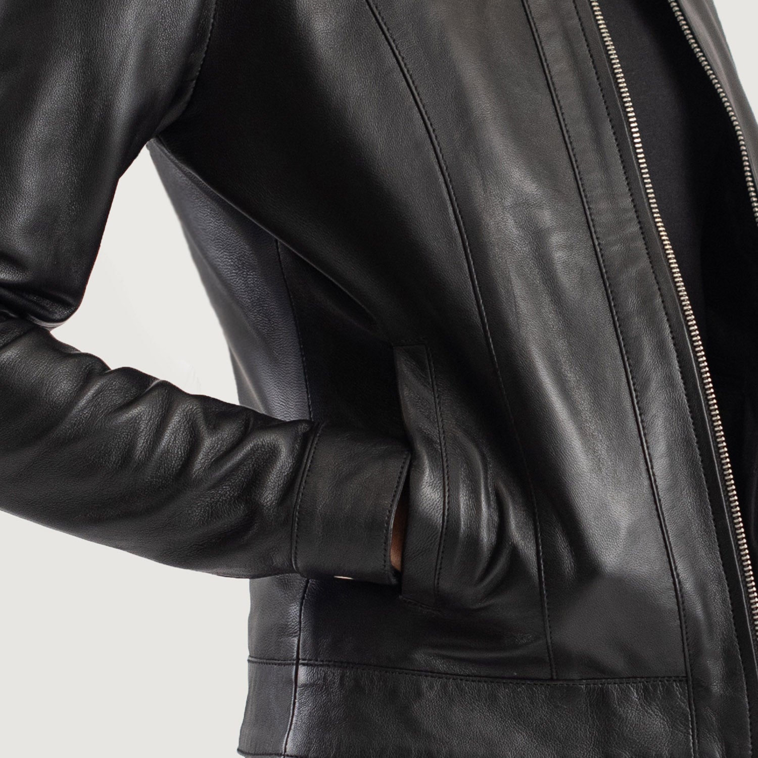 Vixen Classic Collar Leather Jacket