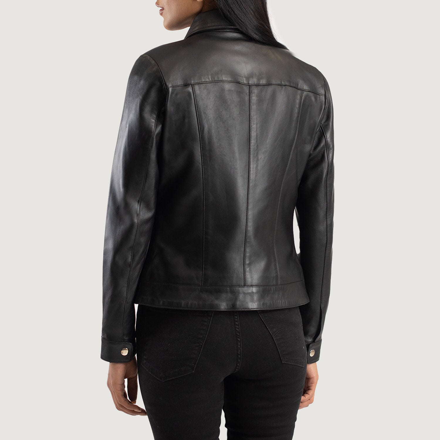 Vixen Classic Collar Leather Jacket