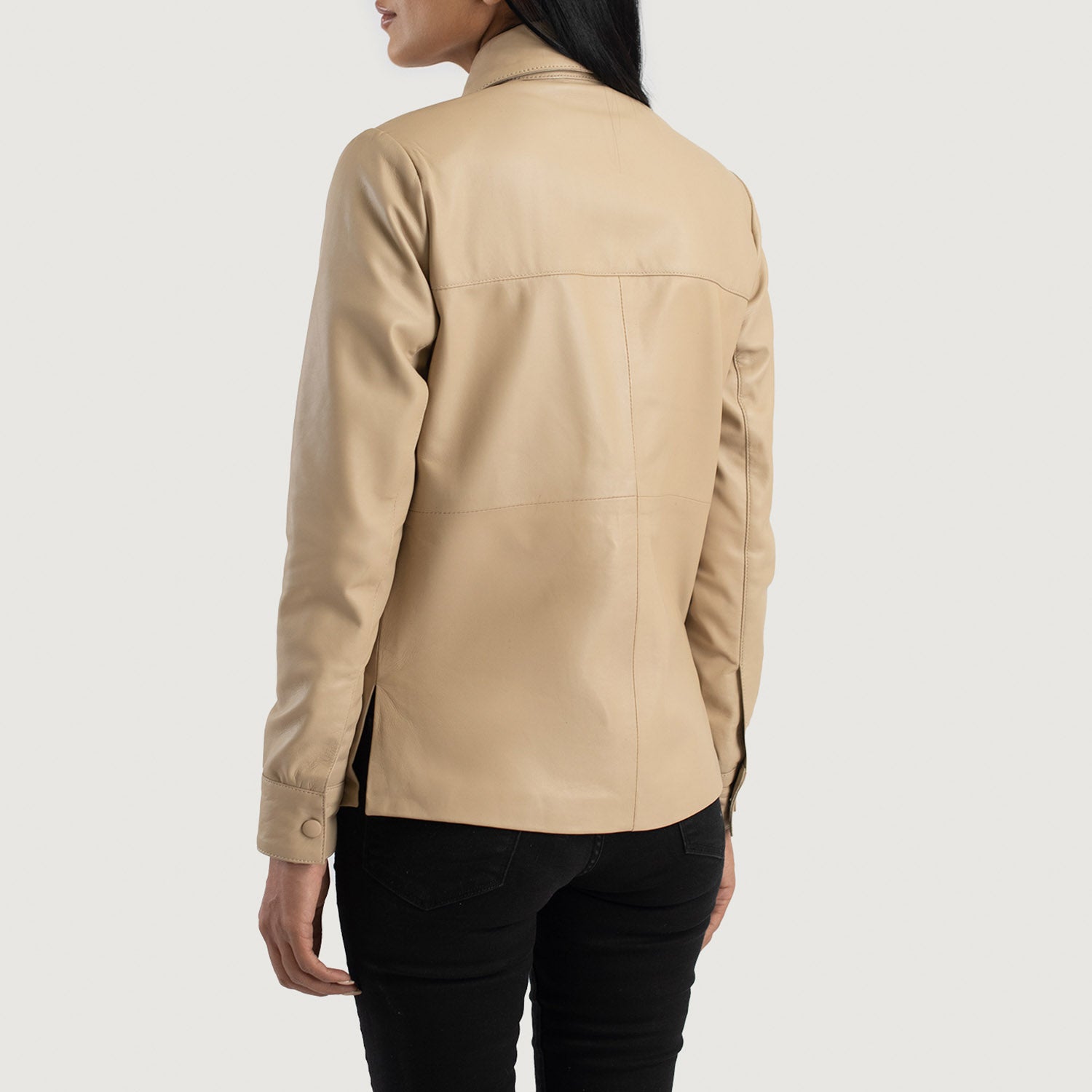 Zenith Leather Biker Shirt Jacket
