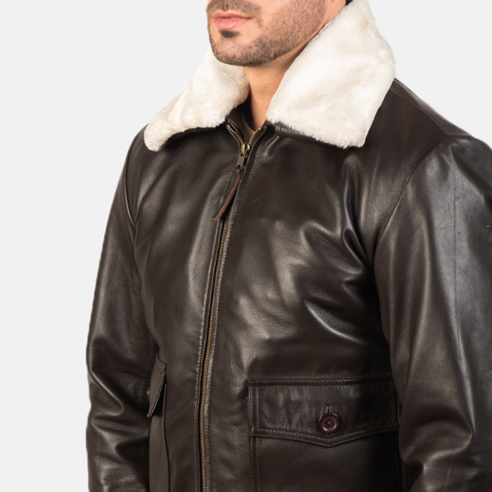 Airin G-1 Leather Bomber Jacket