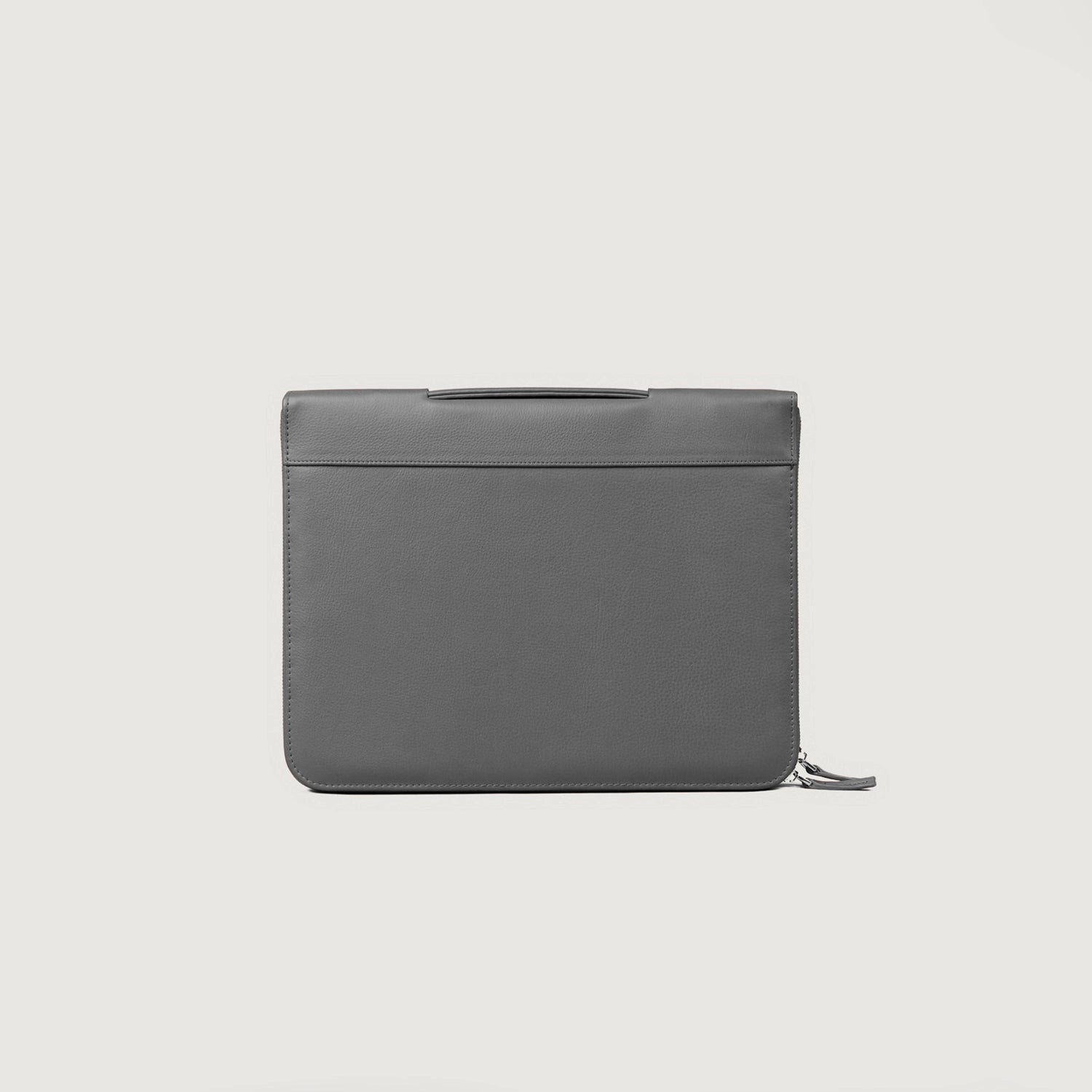 Gray Leather Folio Organizer