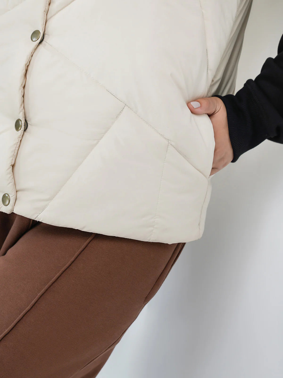 Stylish Polyester Puffer Jacket For Women