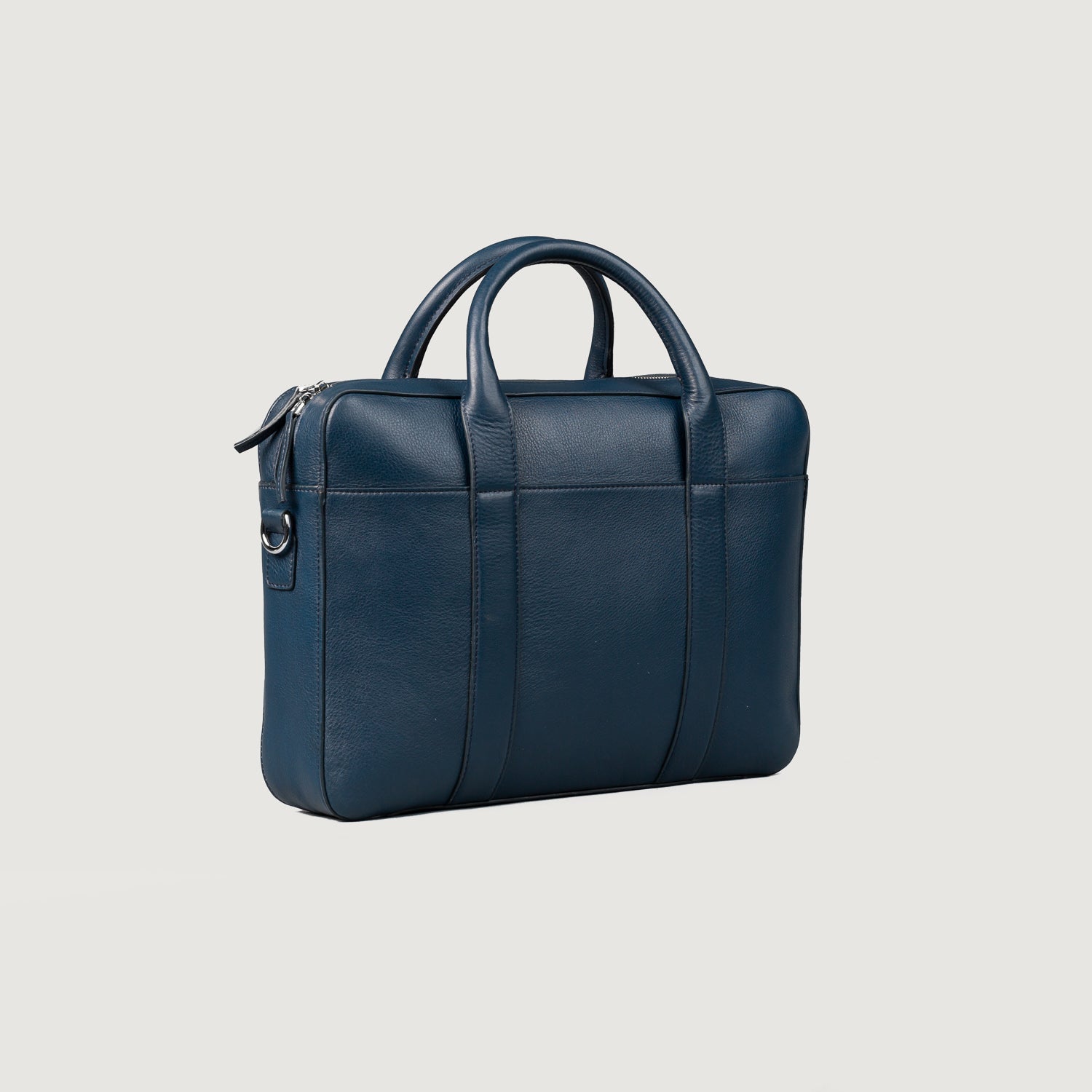 Blue Leather Briefcase Bags