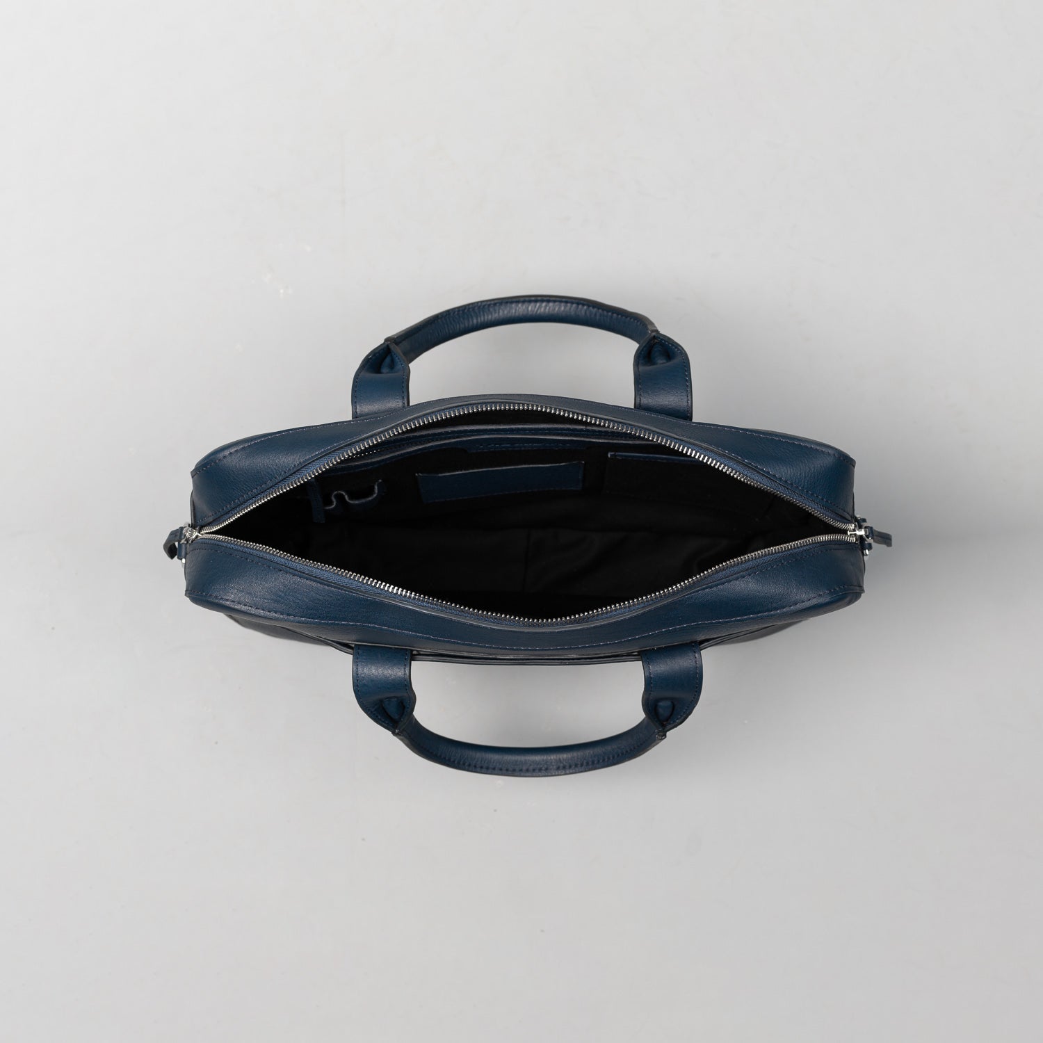 Blue Leather Briefcase Bags