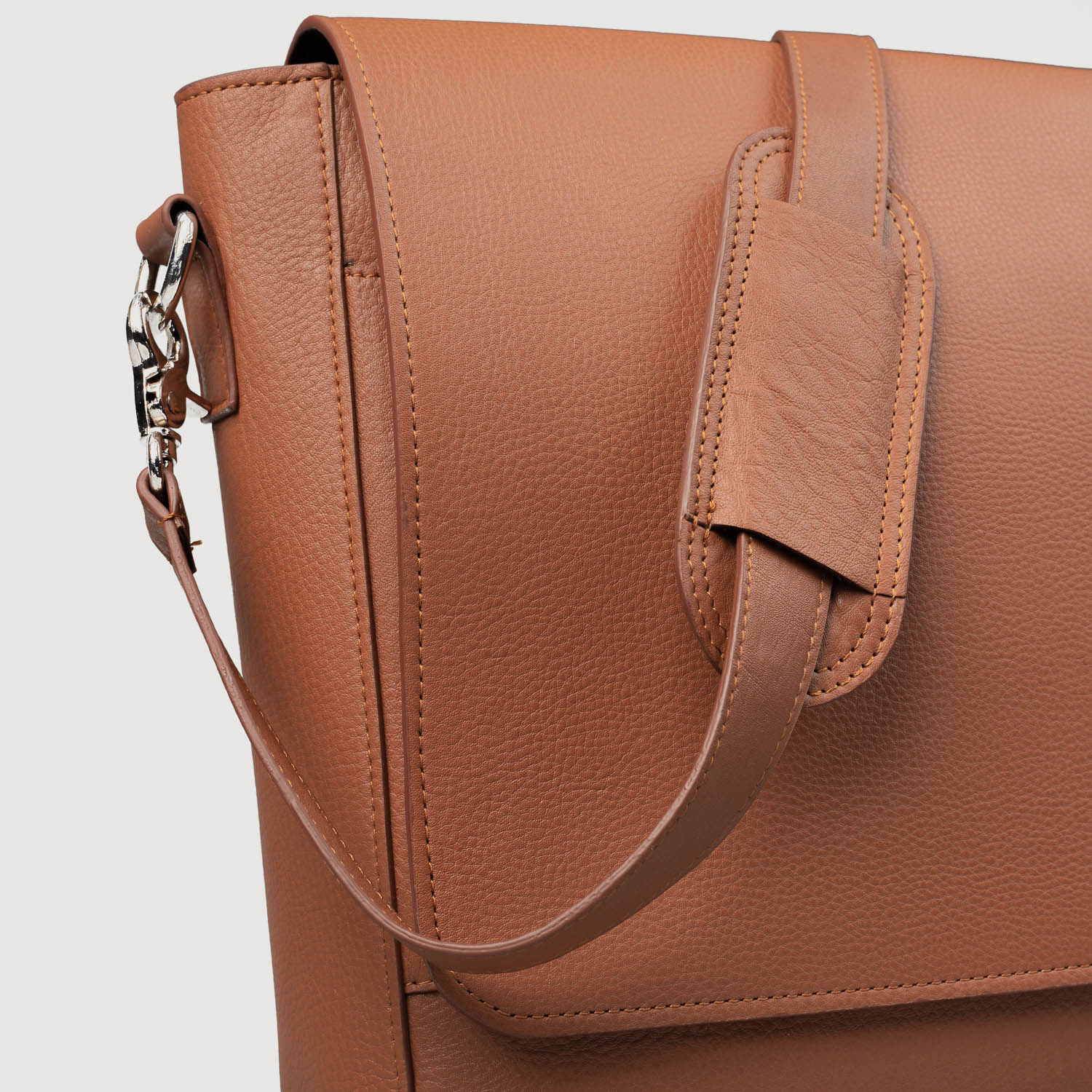 Brown Leather Messenger Bag