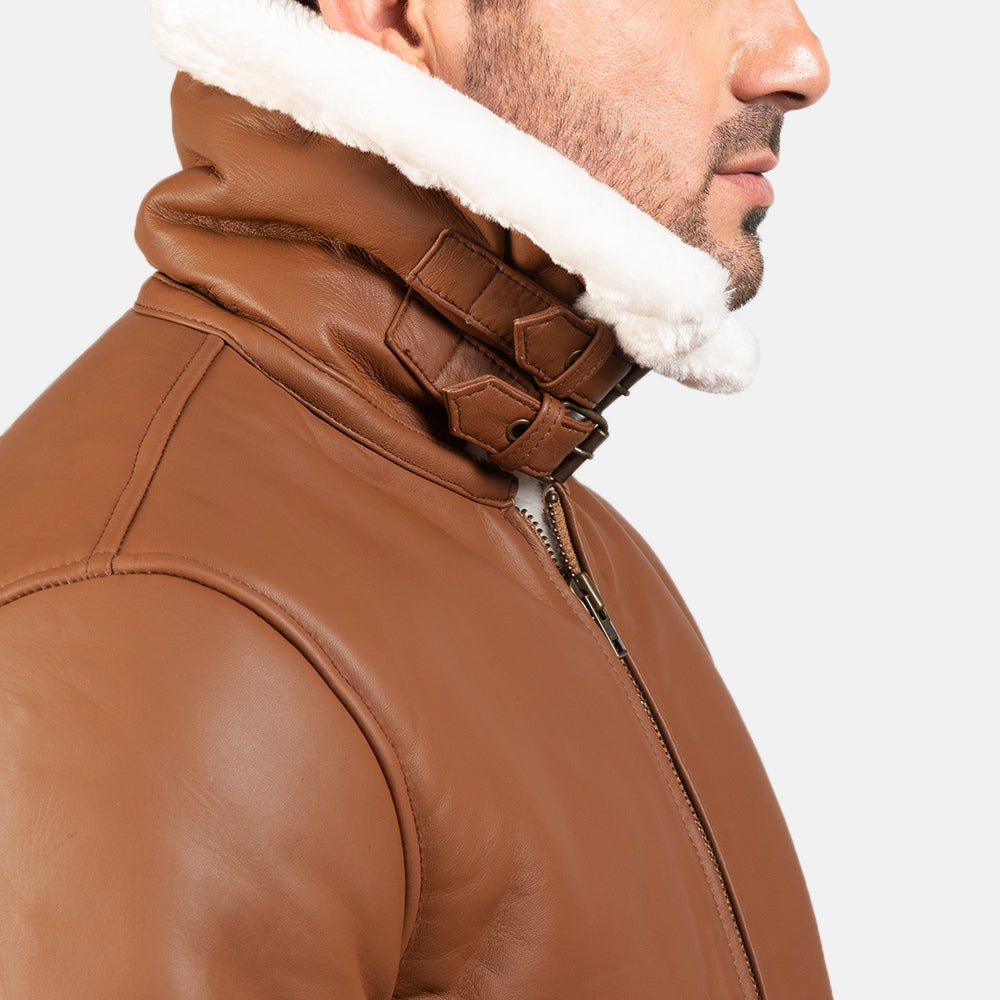 Francis B-3 Leather Bomber Jacket