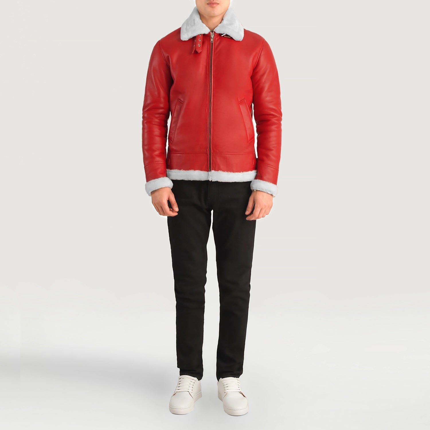 Francis B-3 Leather Bomber Jacket
