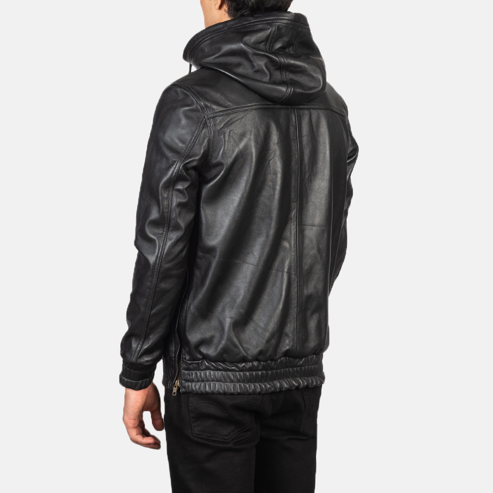 Kenton Hooded Mocha Suede Pullover Jacket