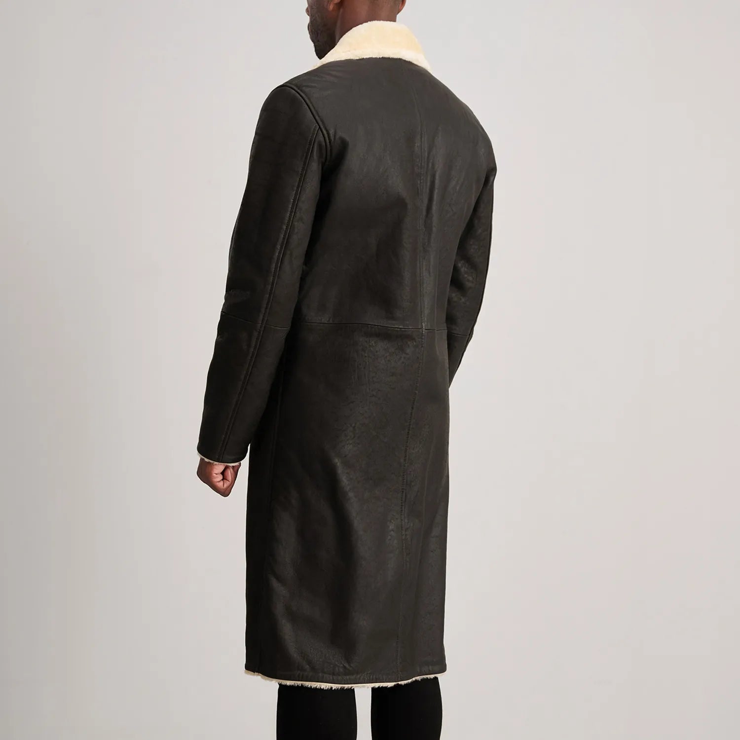 Kolby Tumbled Shearling Long Coat