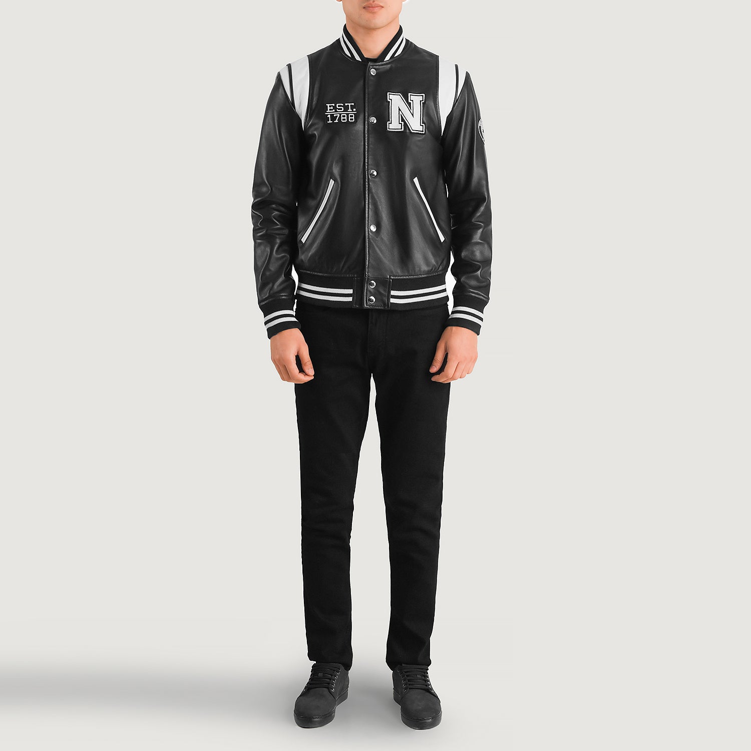 Liberte Leather Varsity Jacket