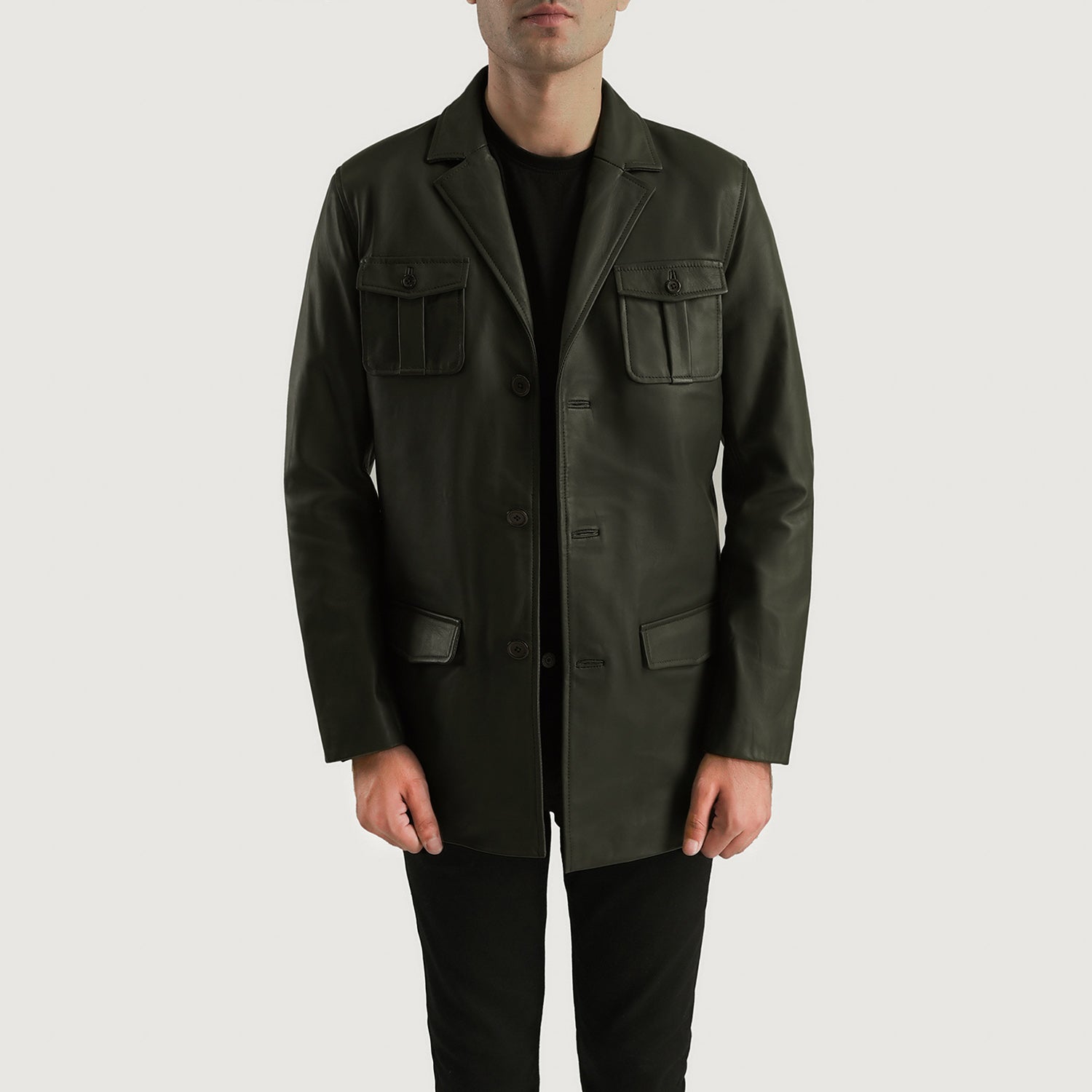 Ray Cutler Leather Blazer