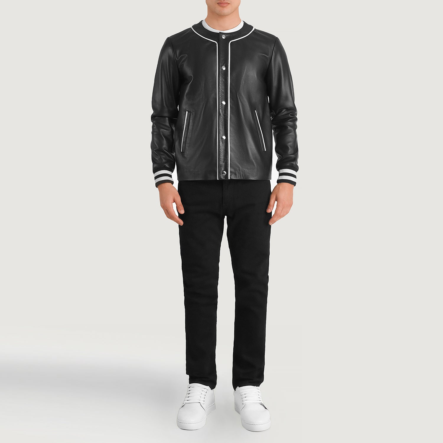 Willis Leather Varsity Jacket