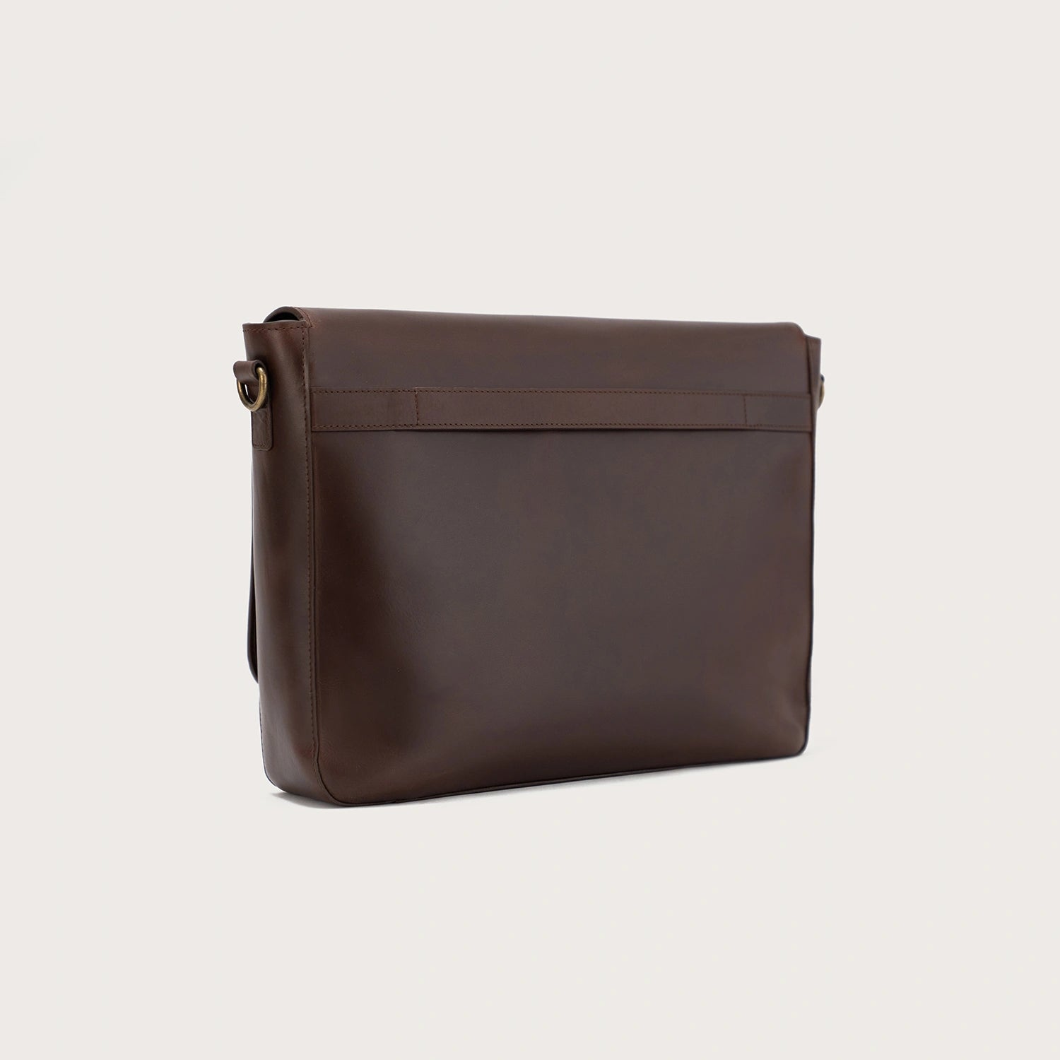 Vintage Brown Leather Messenger Bag