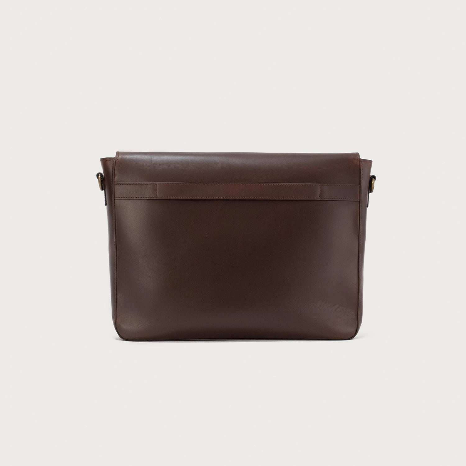 Vintage Brown Leather Messenger Bag