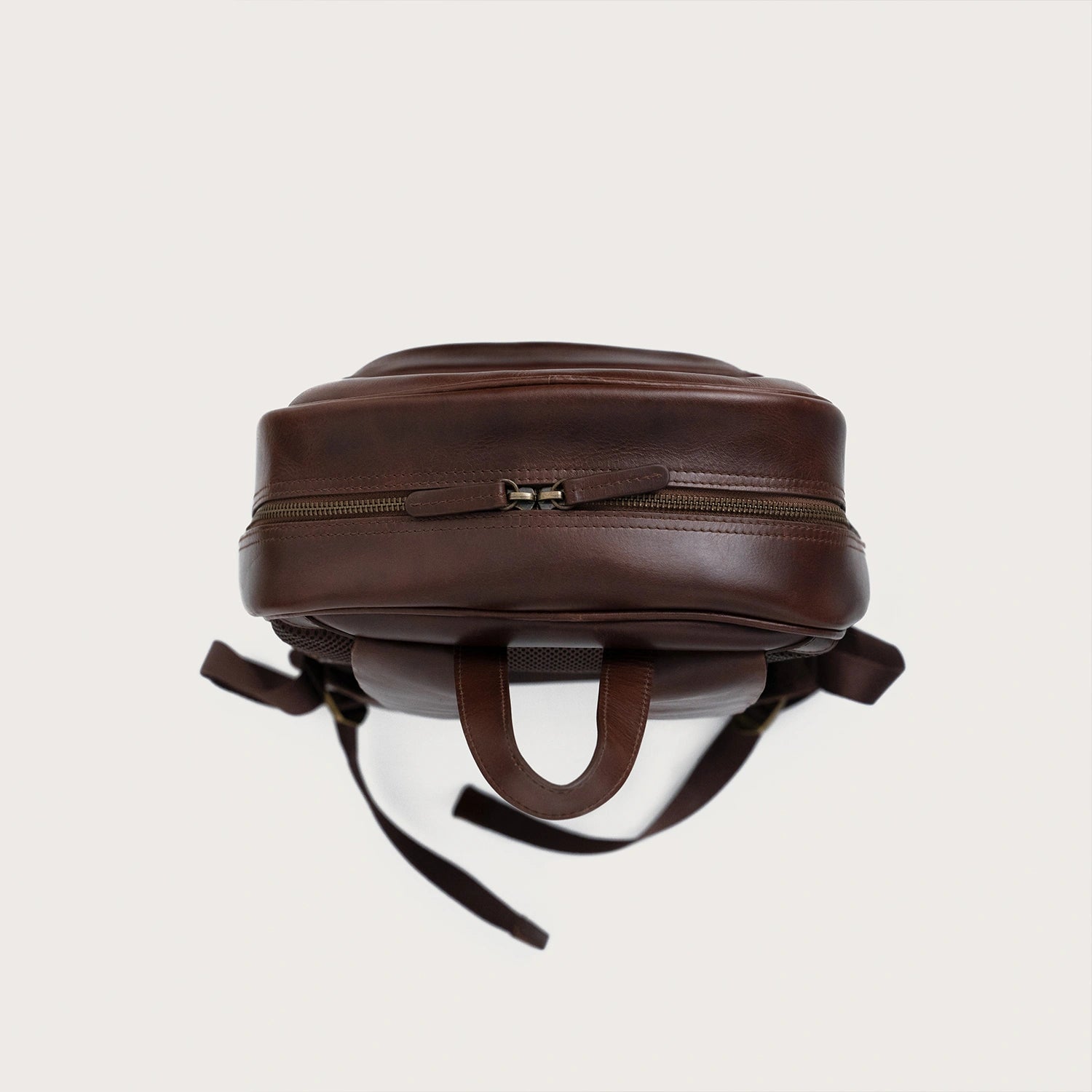 Vintage Brown Leather Backpack