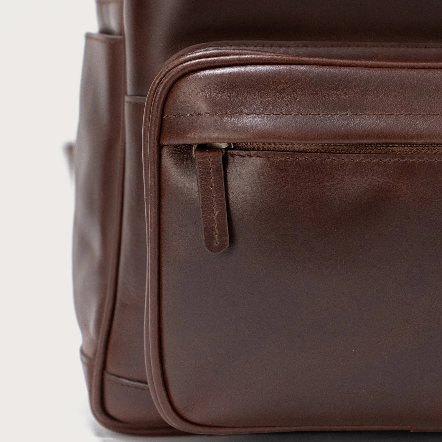 Vintage Brown Leather Backpack