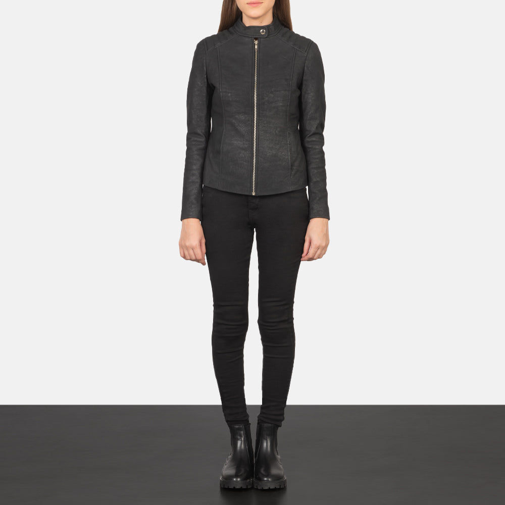 Kelsee Biker Leather Jacket