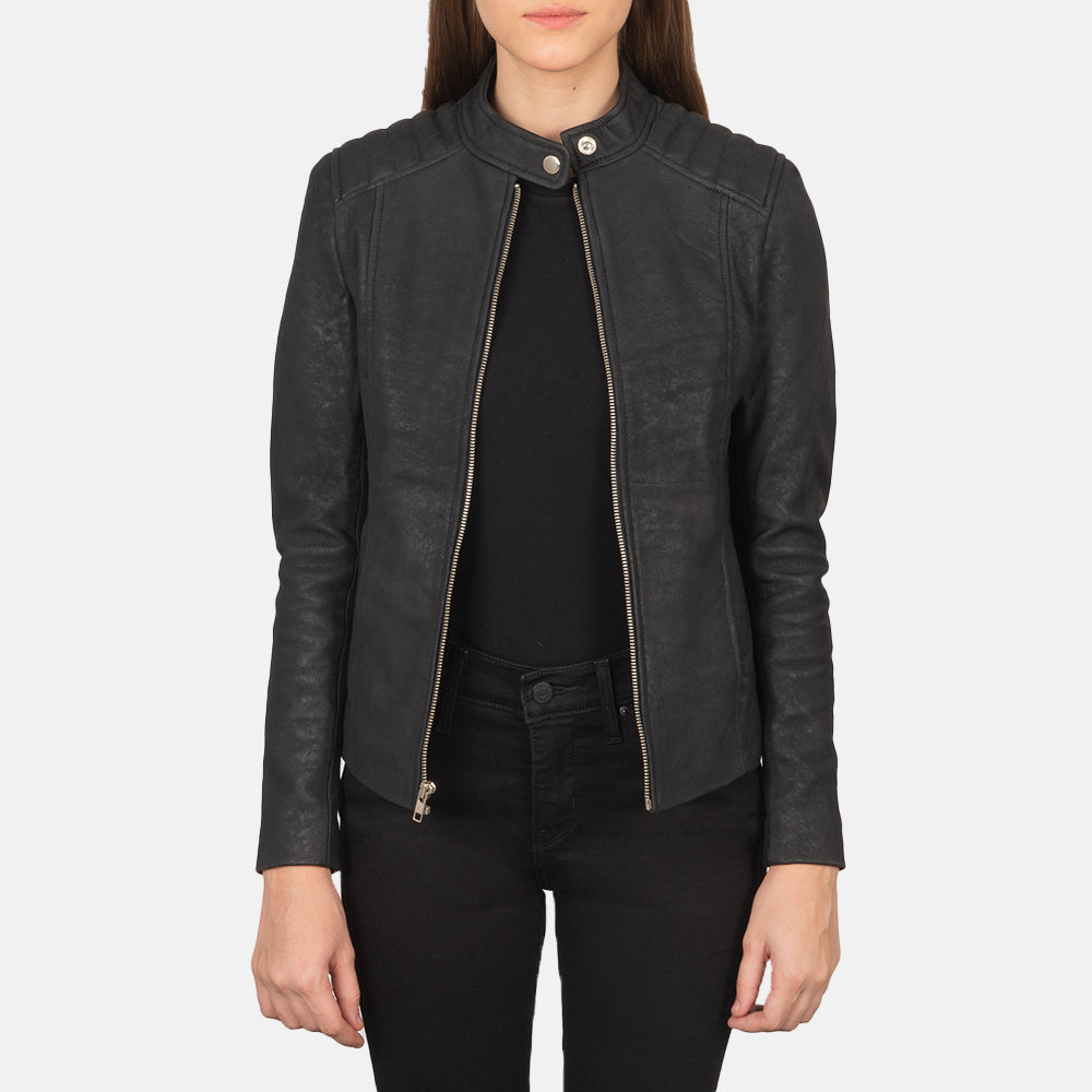 Kelsee Biker Leather Jacket