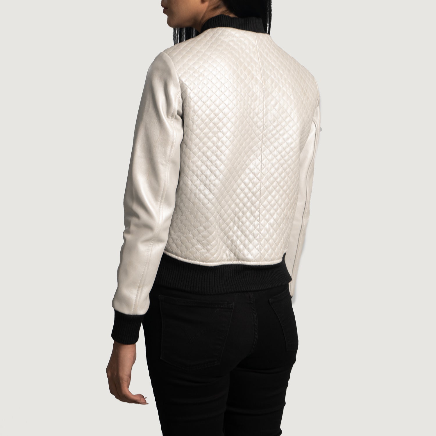Lana Bomber Leather  Jacket