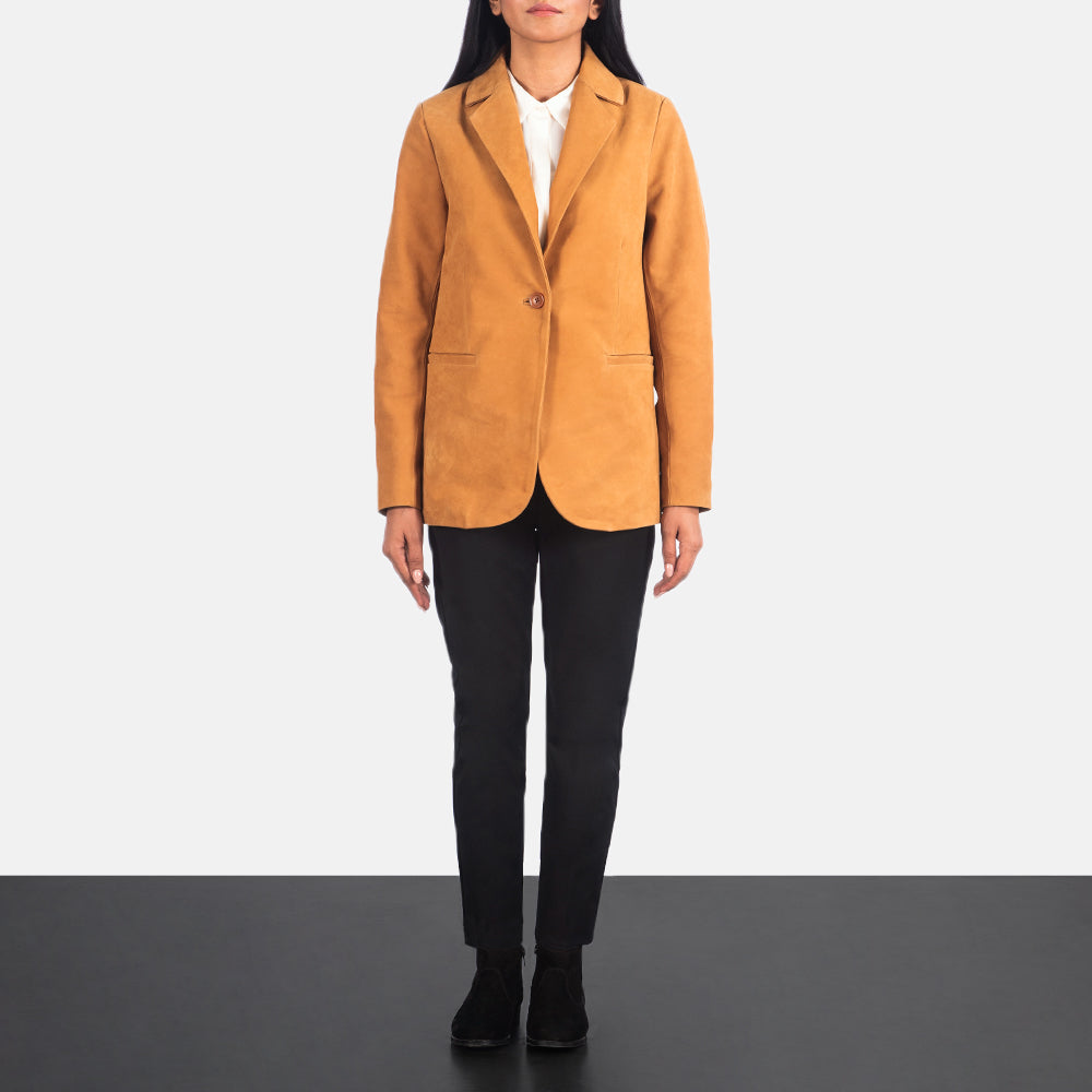Norma Leather Blazer