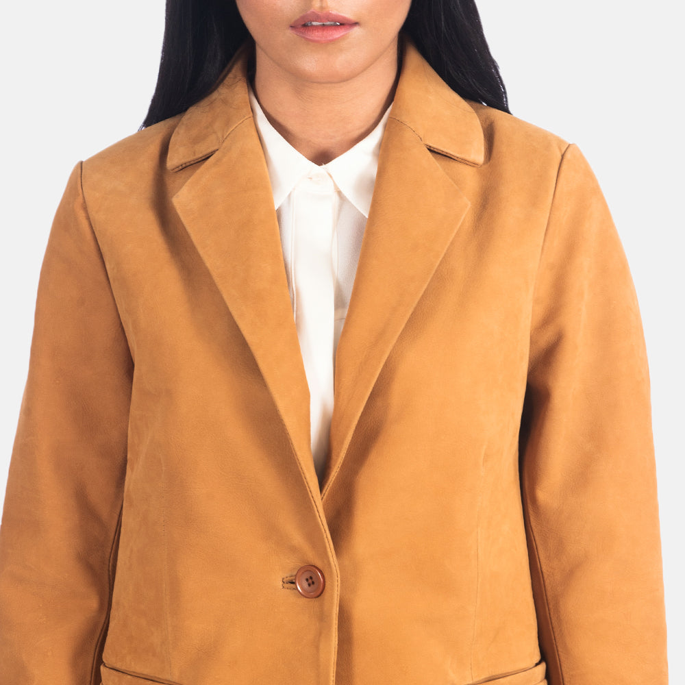 Norma Leather Blazer
