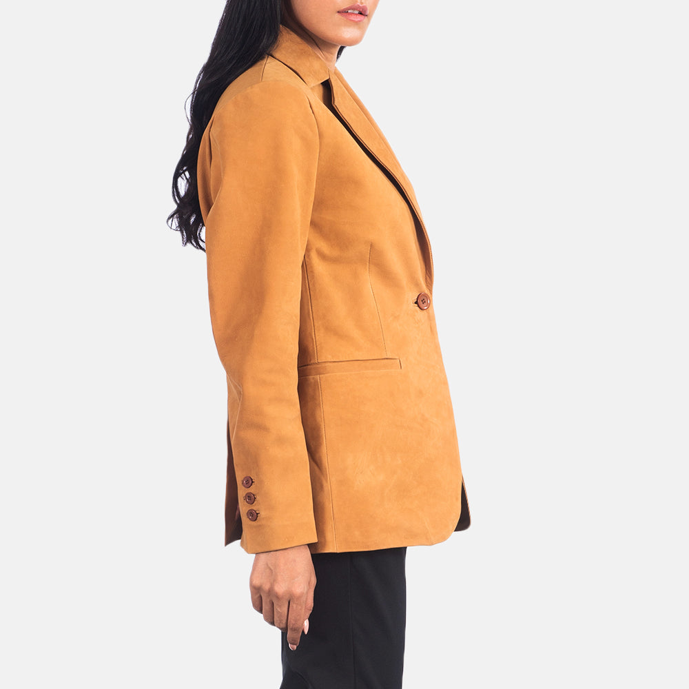Norma Leather Blazer