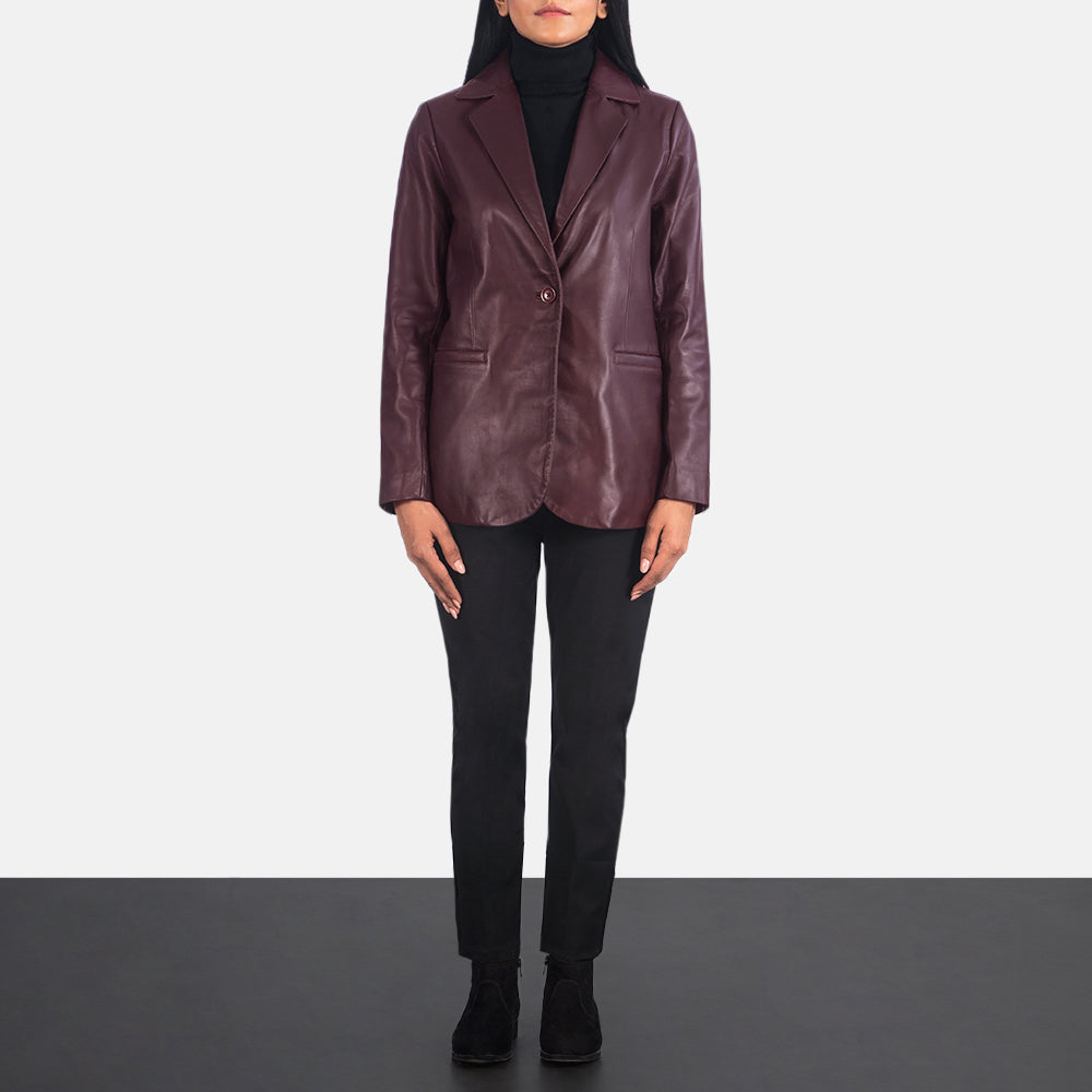 Norma Leather Blazer