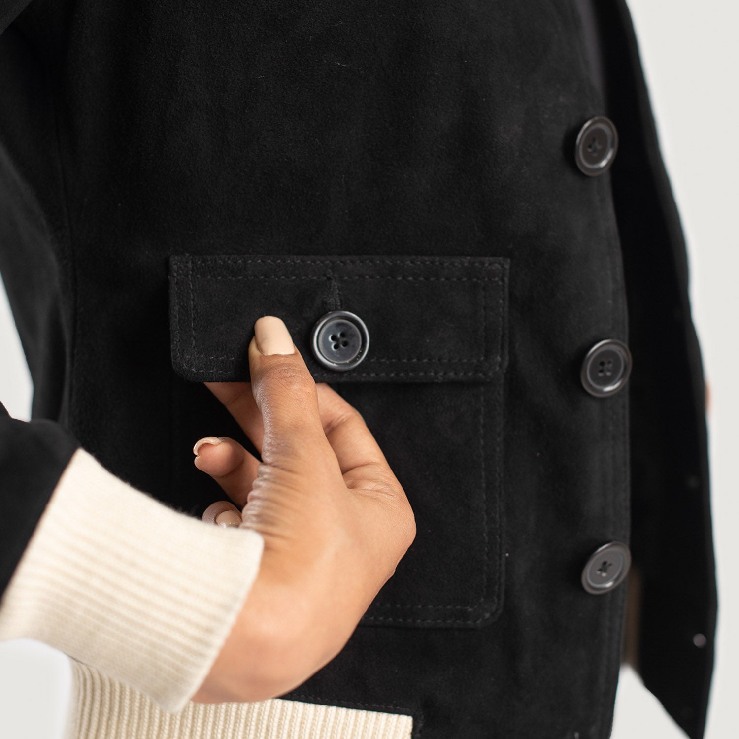 Sasha A1 Suede Bomber Leather Jacket