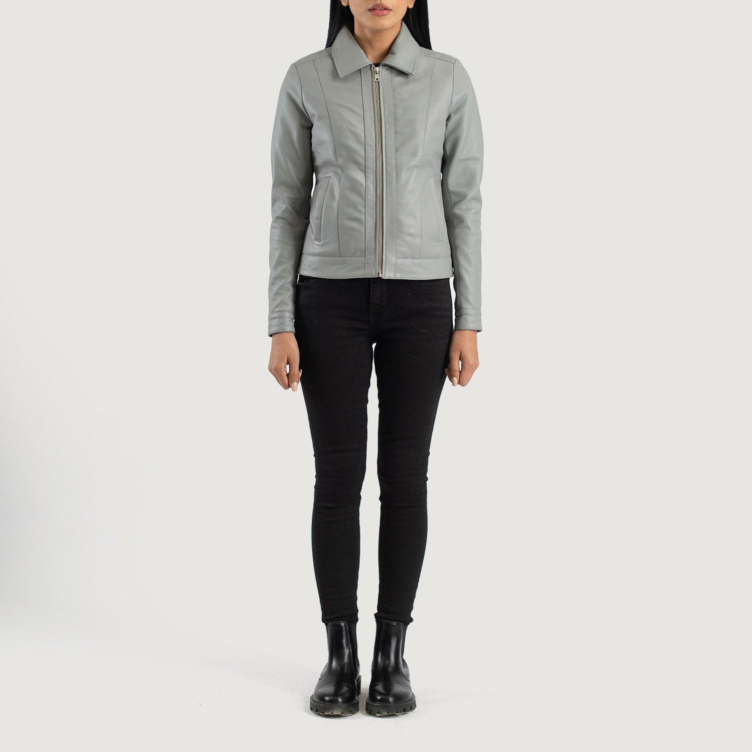 Vixen Classic Collar Leather Jacket