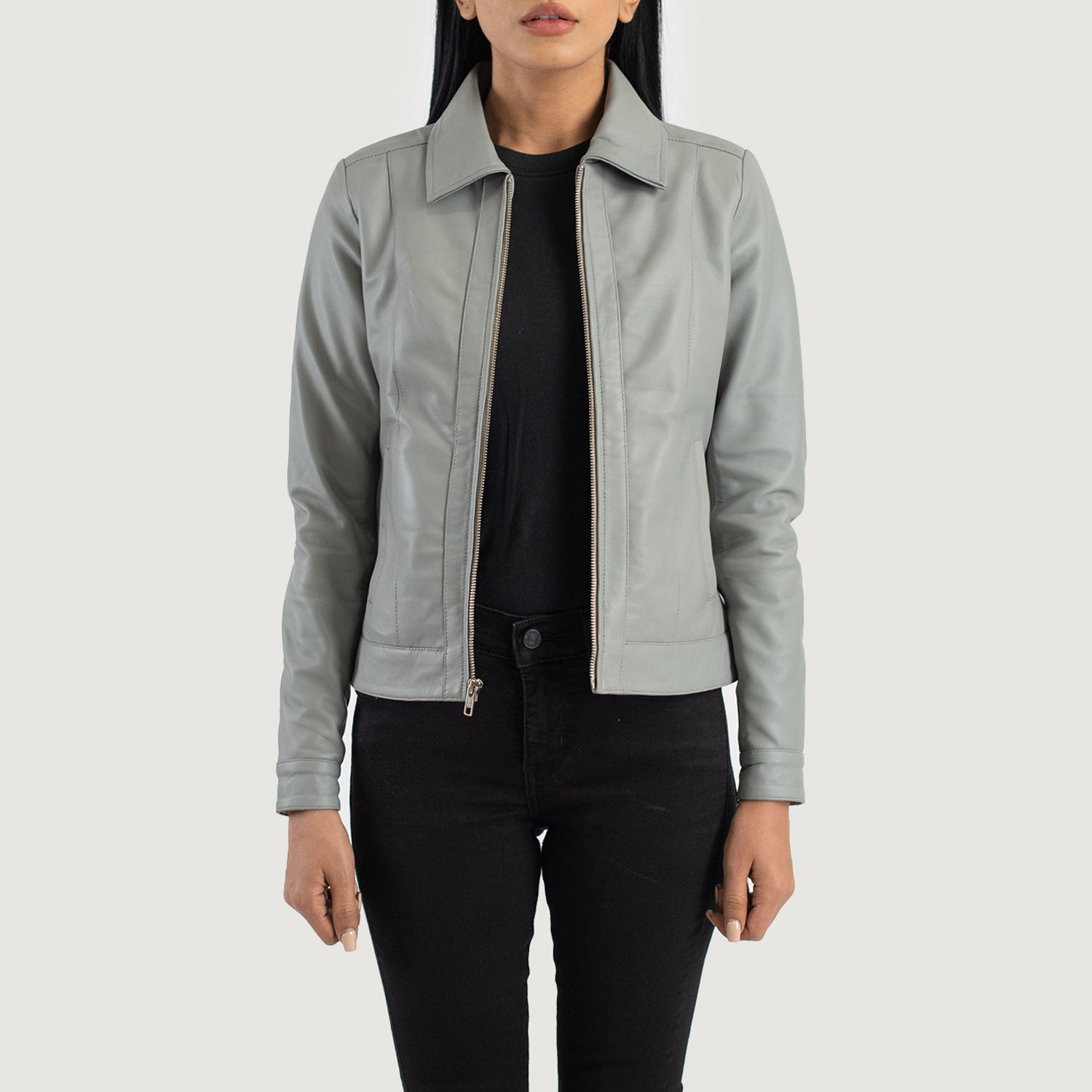 Vixen Classic Collar Leather Jacket