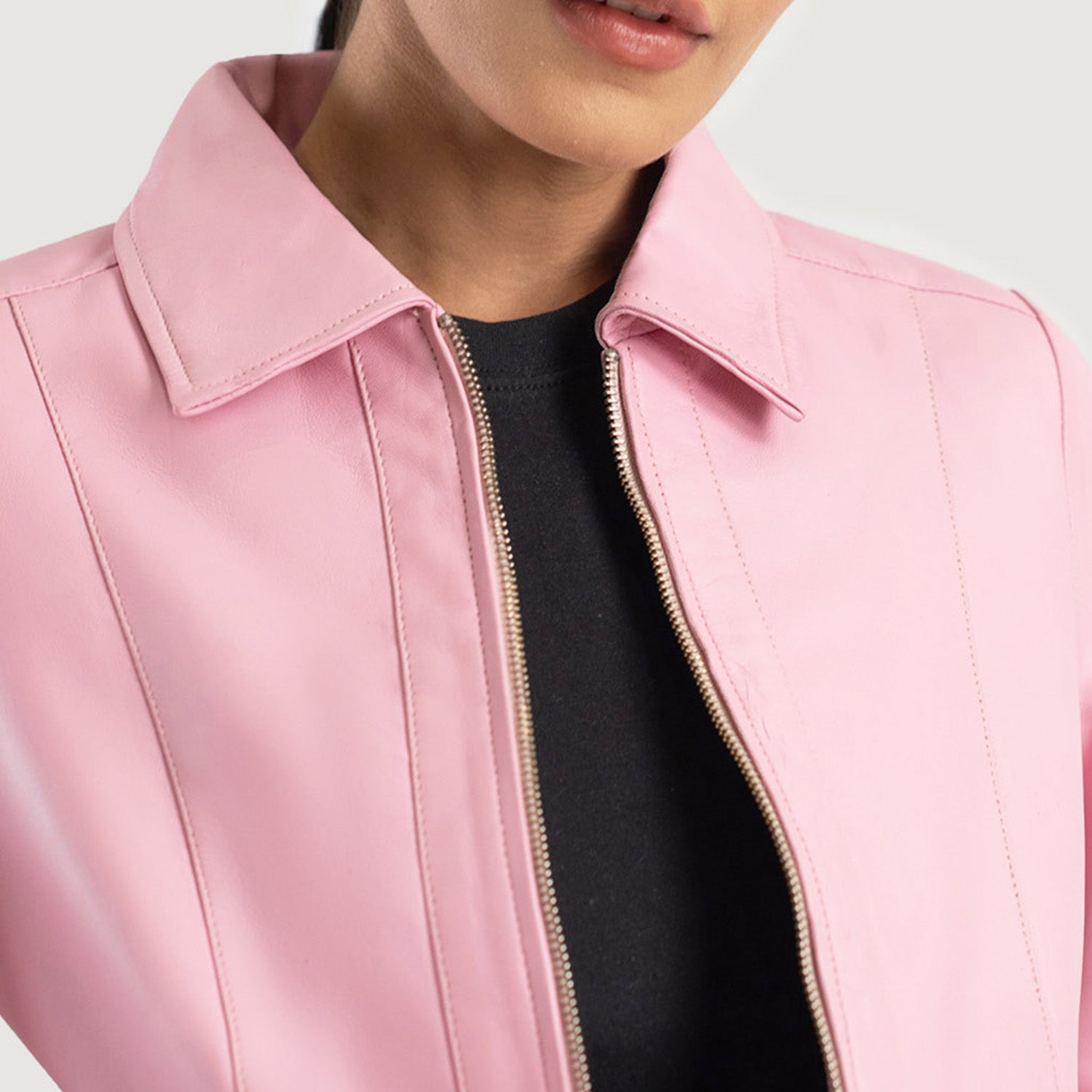 Vixen Classic Collar Leather Jacket