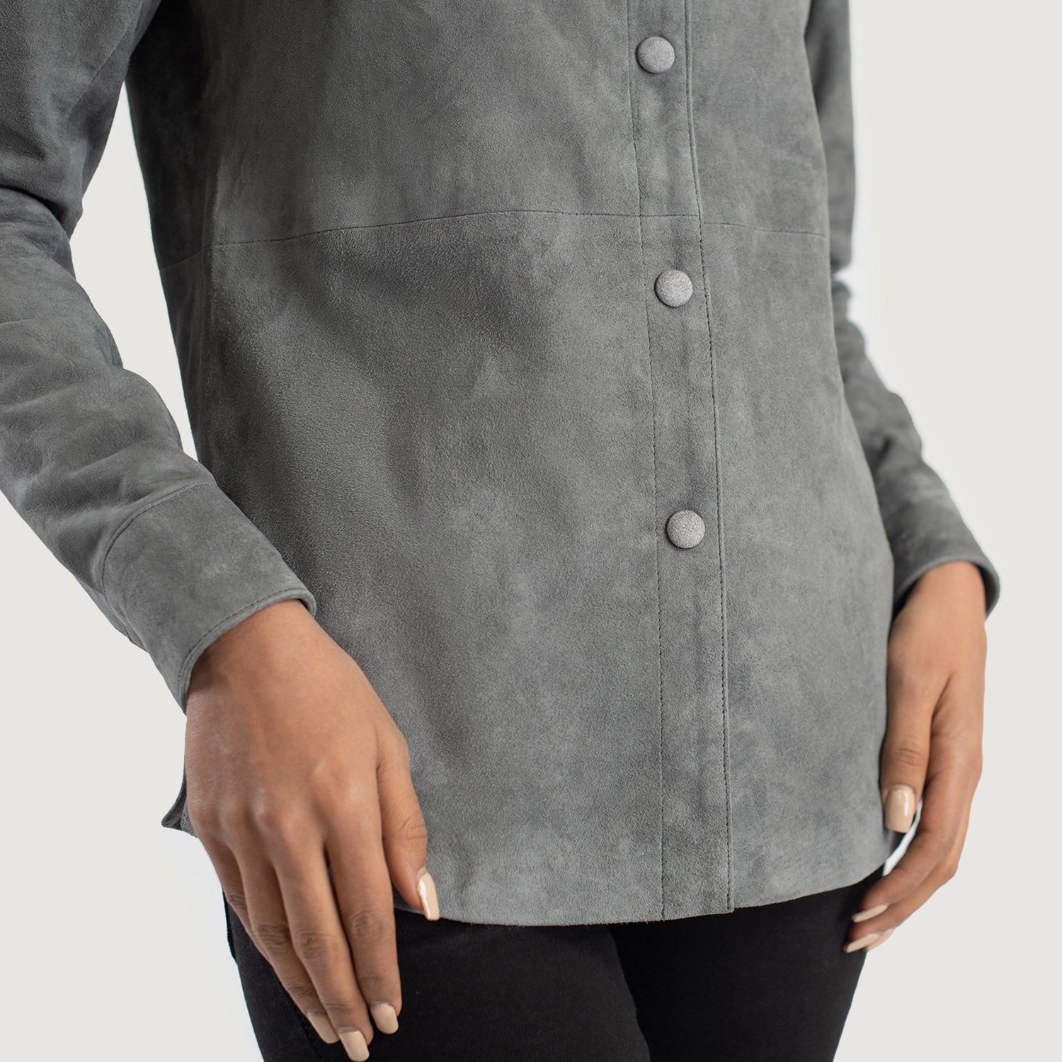 Zenith Suede Biker Leather Shirt Jacket