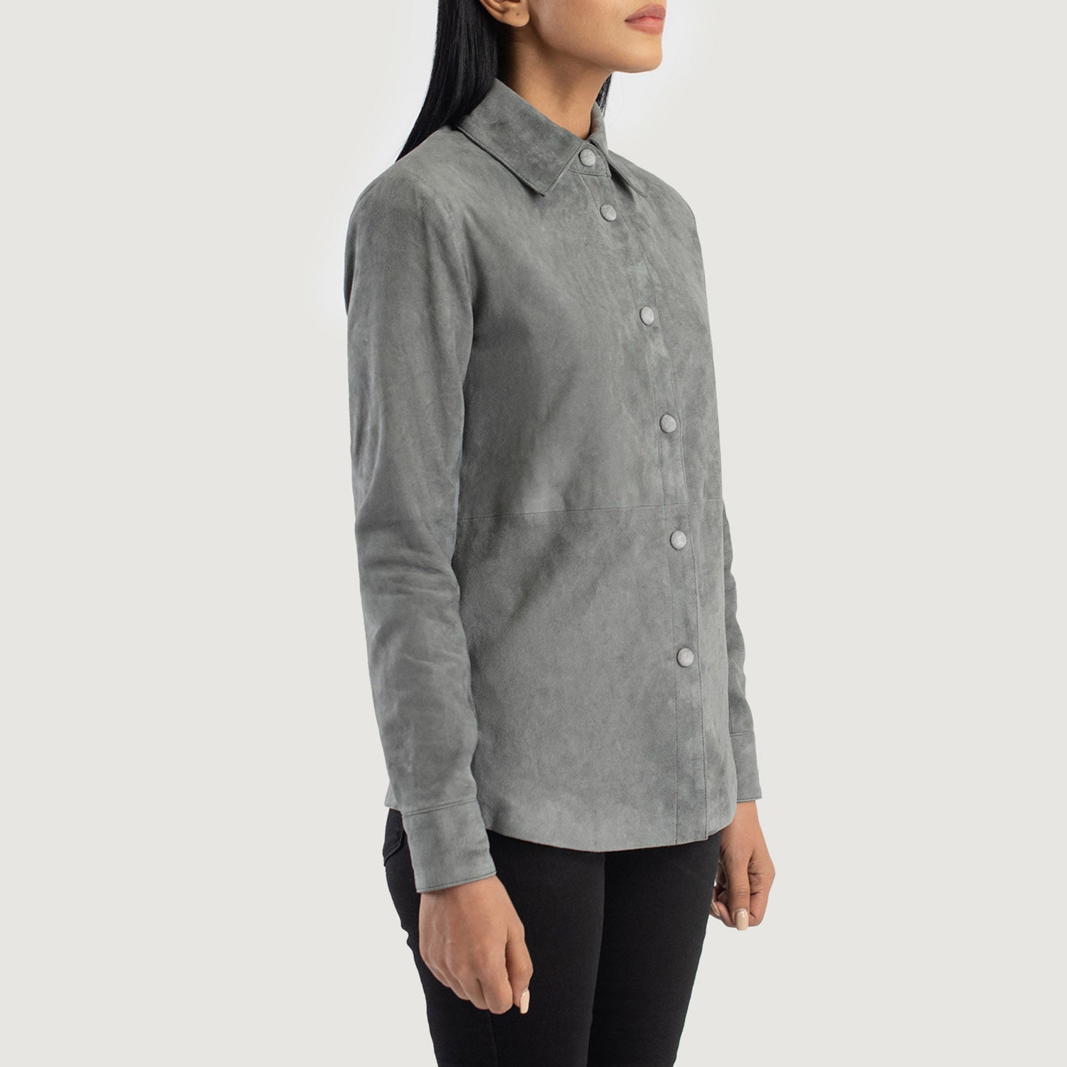 Zenith Suede Biker Leather Shirt Jacket